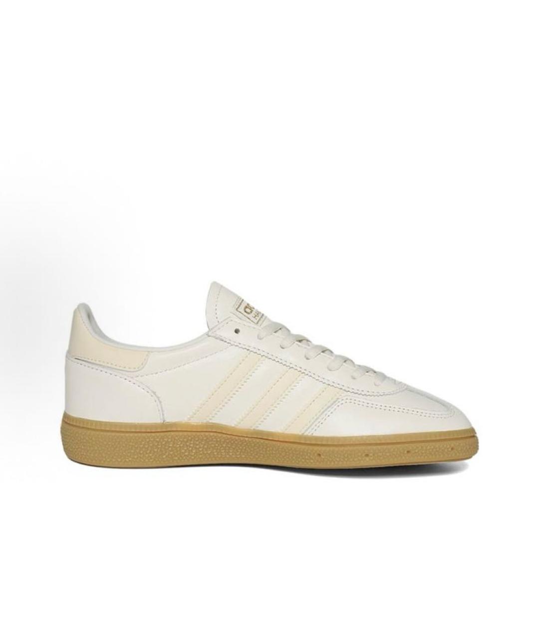 ADIDAS Бежевые кожаные низкие кроссовки / кеды, фото 3