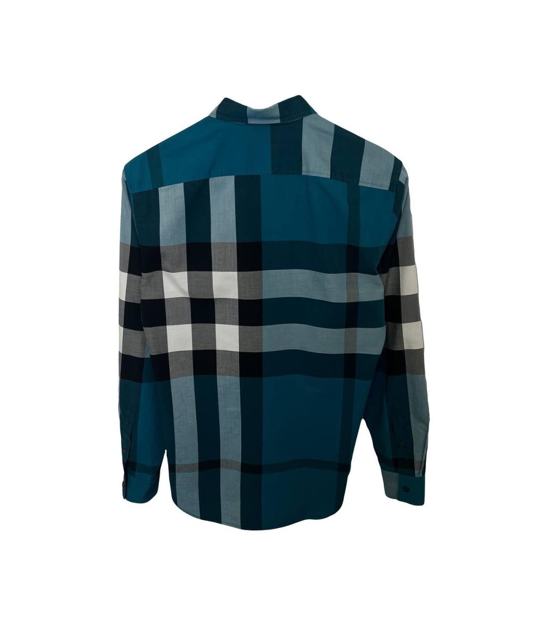 BURBERRY Зеленая хлопковая кэжуал рубашка, фото 3