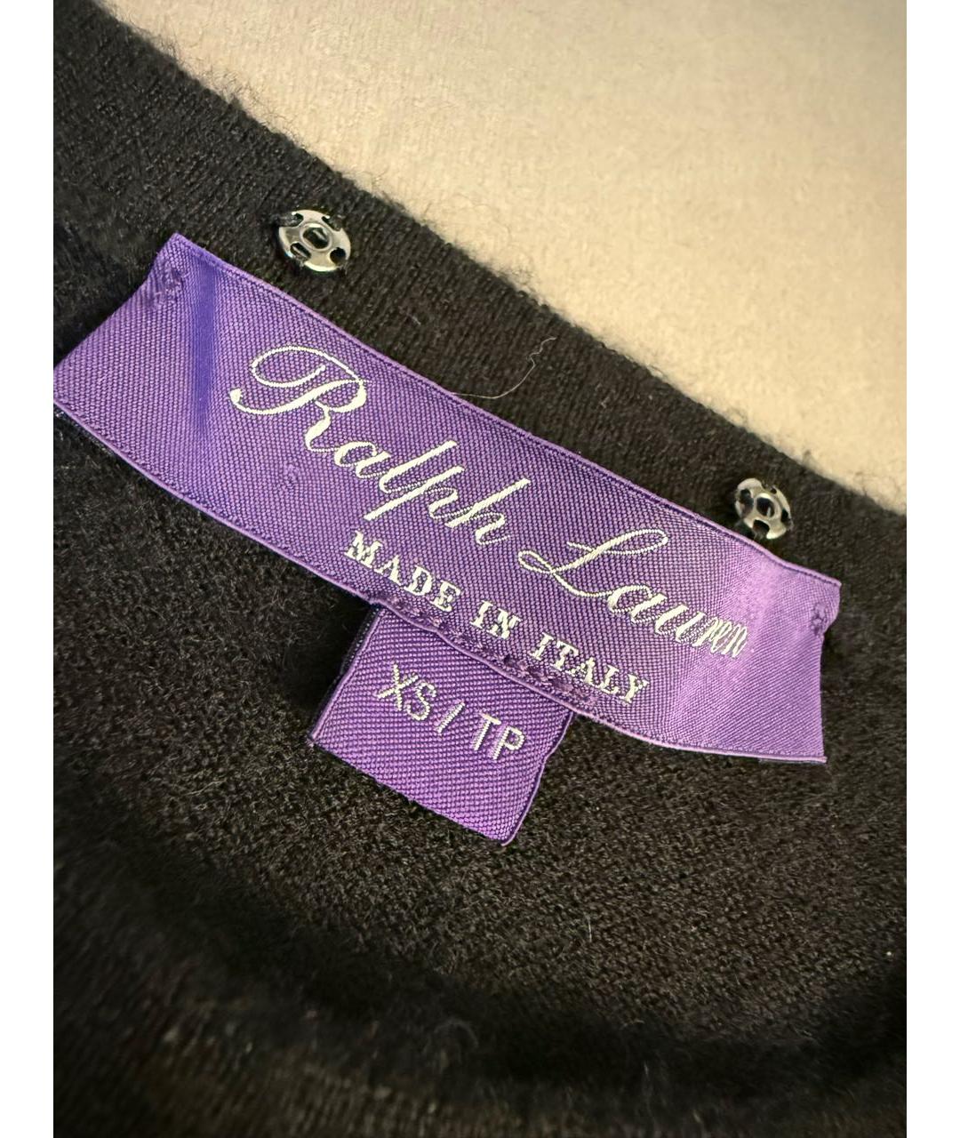 RALPH LAUREN COLLECTION Черный кашемировый джемпер / свитер, фото 4