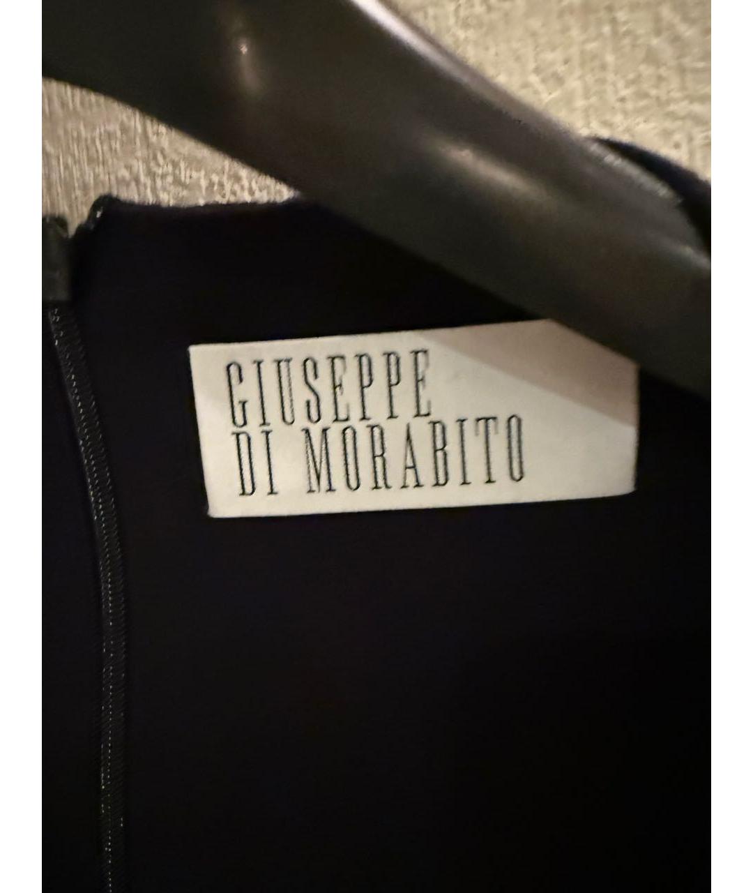 GIUSEPPE DI MORABITO Черное вискозное коктейльное платье, фото 4