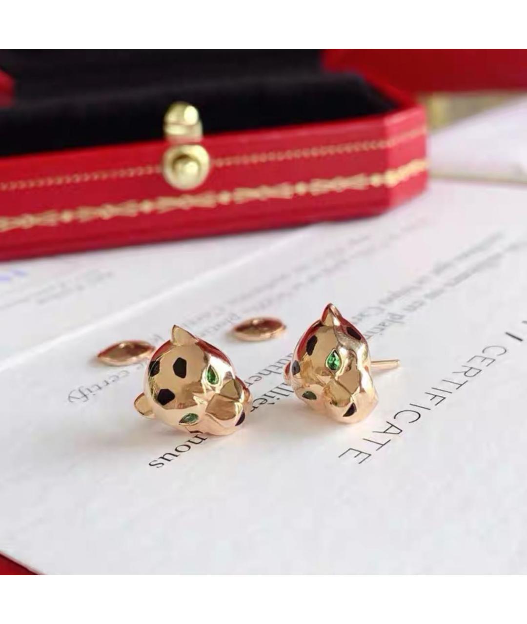 CARTIER Золотые серьги из желтого золота, фото 2