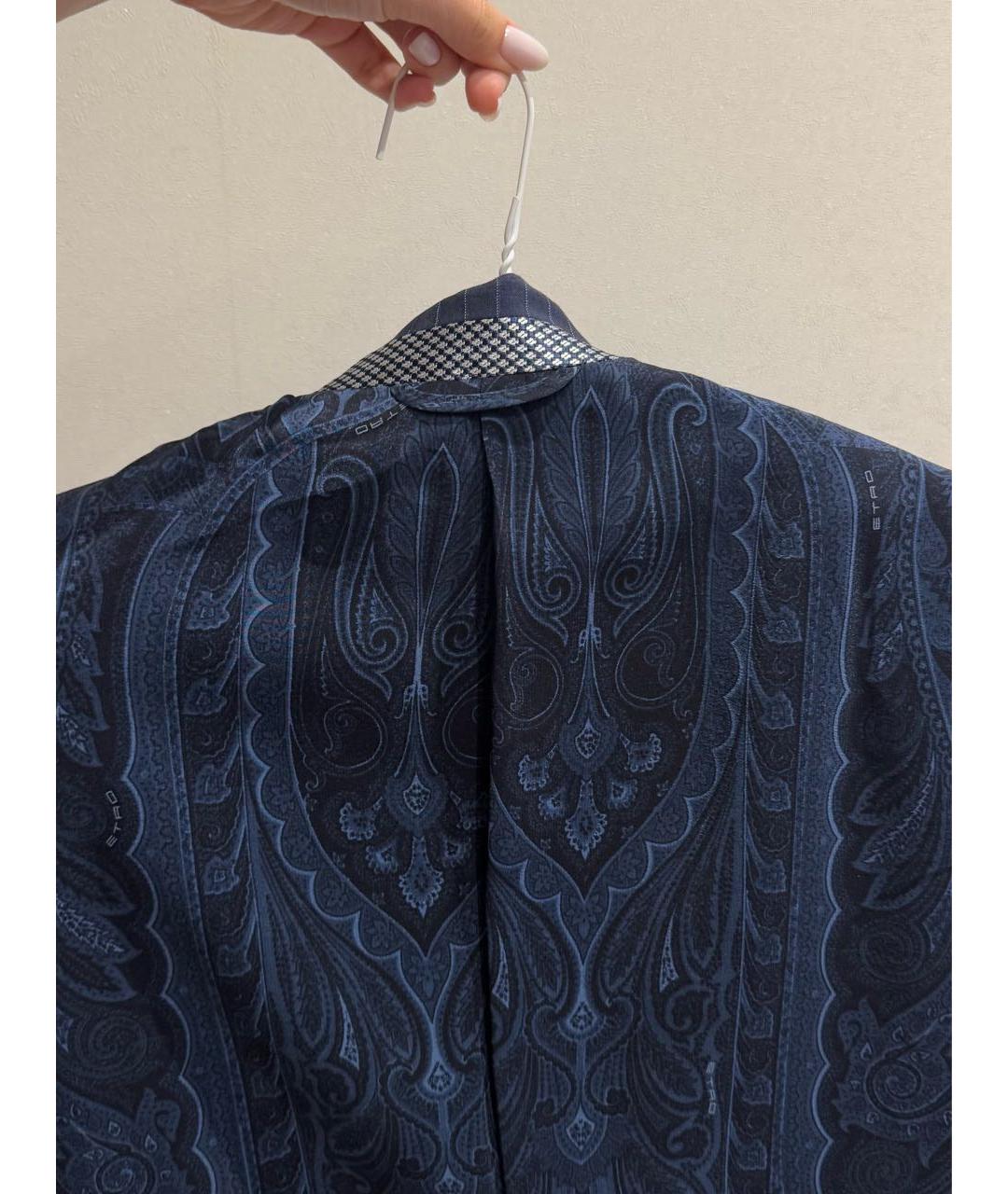 ETRO Темно-синий классический костюм, фото 3