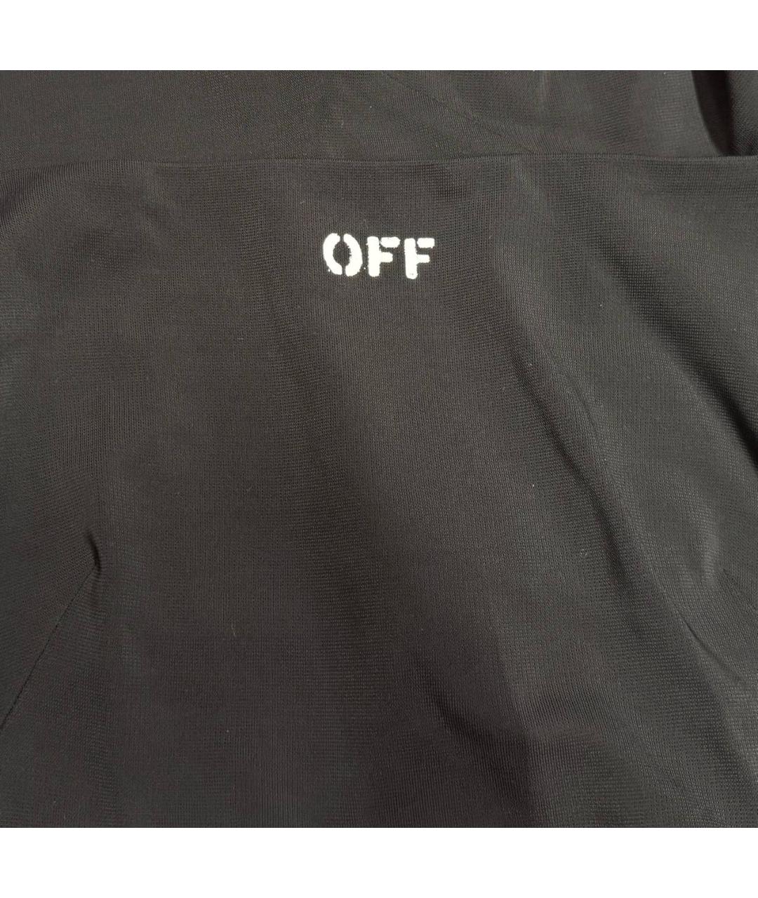 OFF-WHITE Черное вискозное вечернее платье, фото 4