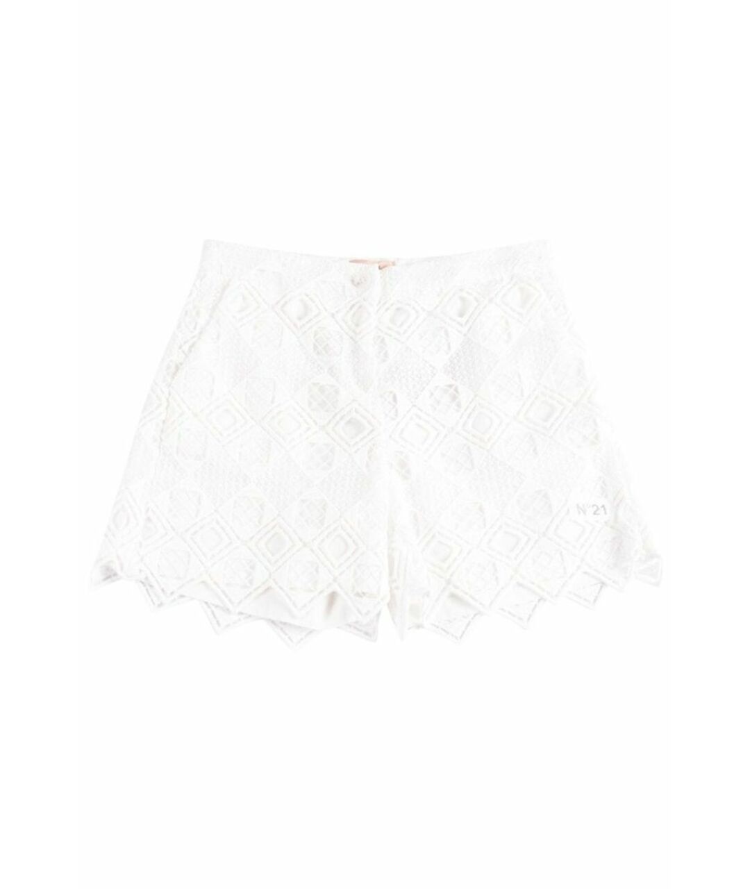 NO. 21 Белая полиэстеровая юбка, фото 1