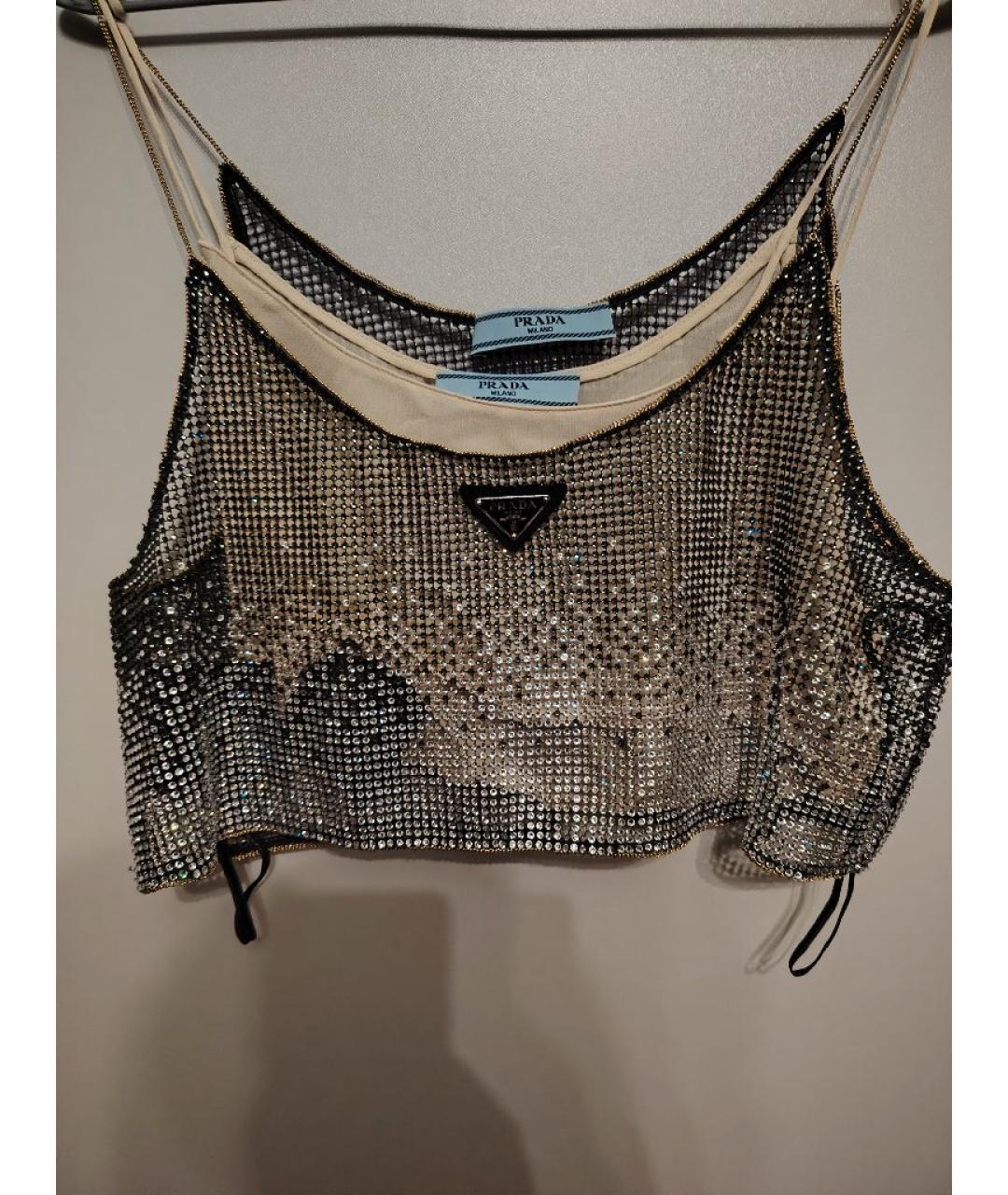 PRADA Серебрянный полиэстеровый костюм с юбками, фото 3