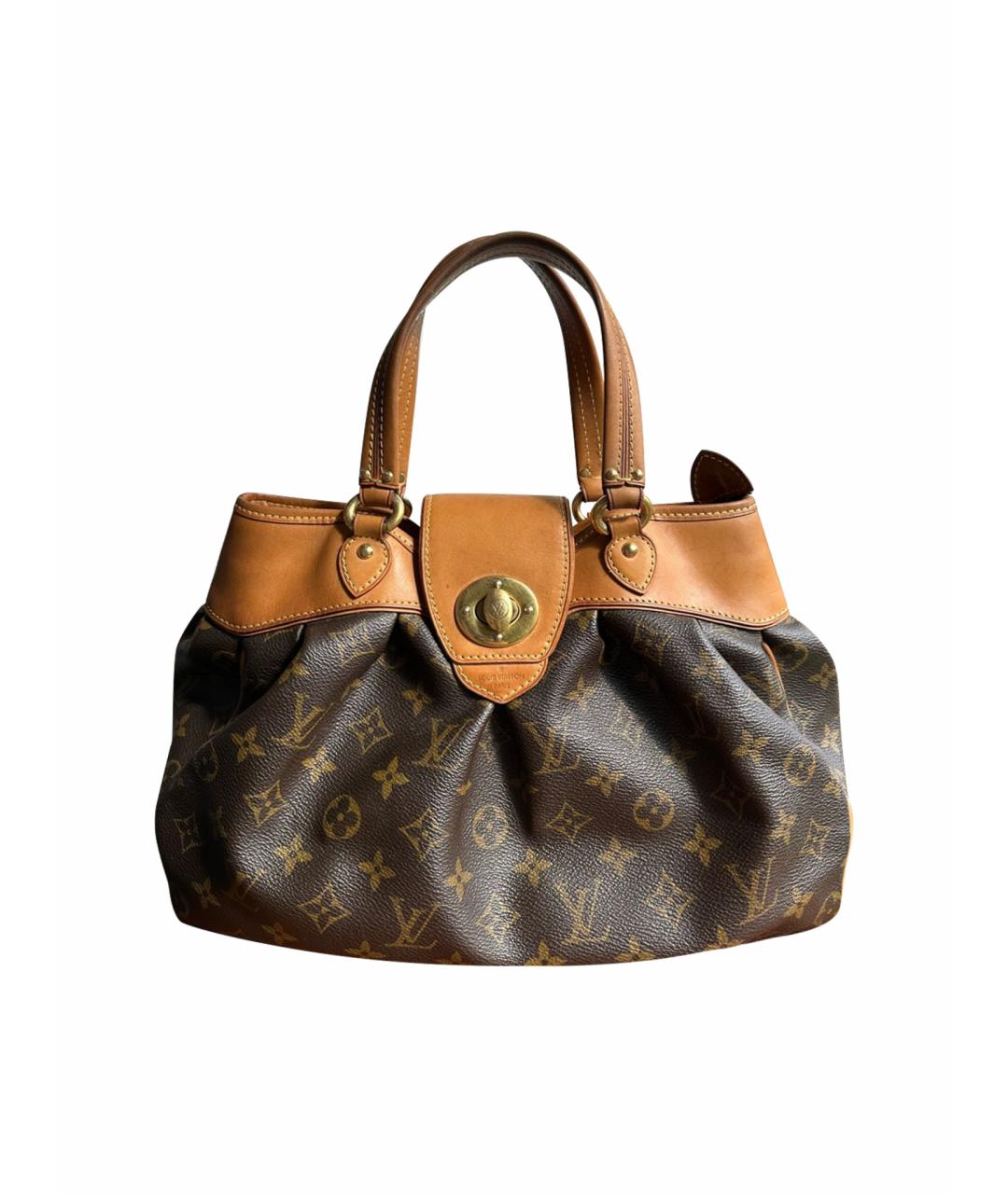 LOUIS VUITTON Коричневая кожаная сумка тоут, фото 1