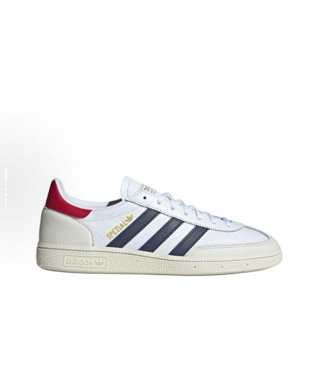 ADIDAS Белые кожаные низкие кроссовки / кеды, фото 5