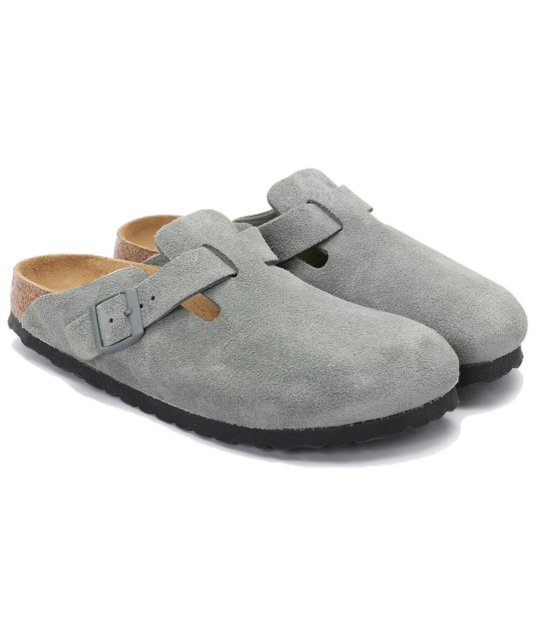 BIRKENSTOCK Серые сабо, фото 3