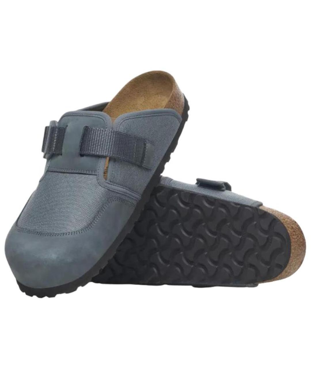 BIRKENSTOCK Темно-синие слипоны, фото 4