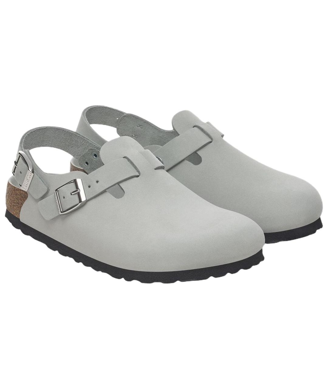 BIRKENSTOCK Серые сабо, фото 4