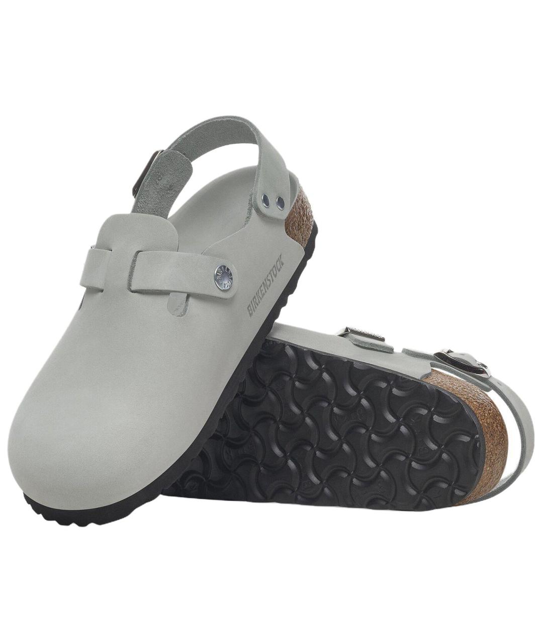 BIRKENSTOCK Серые сабо, фото 6