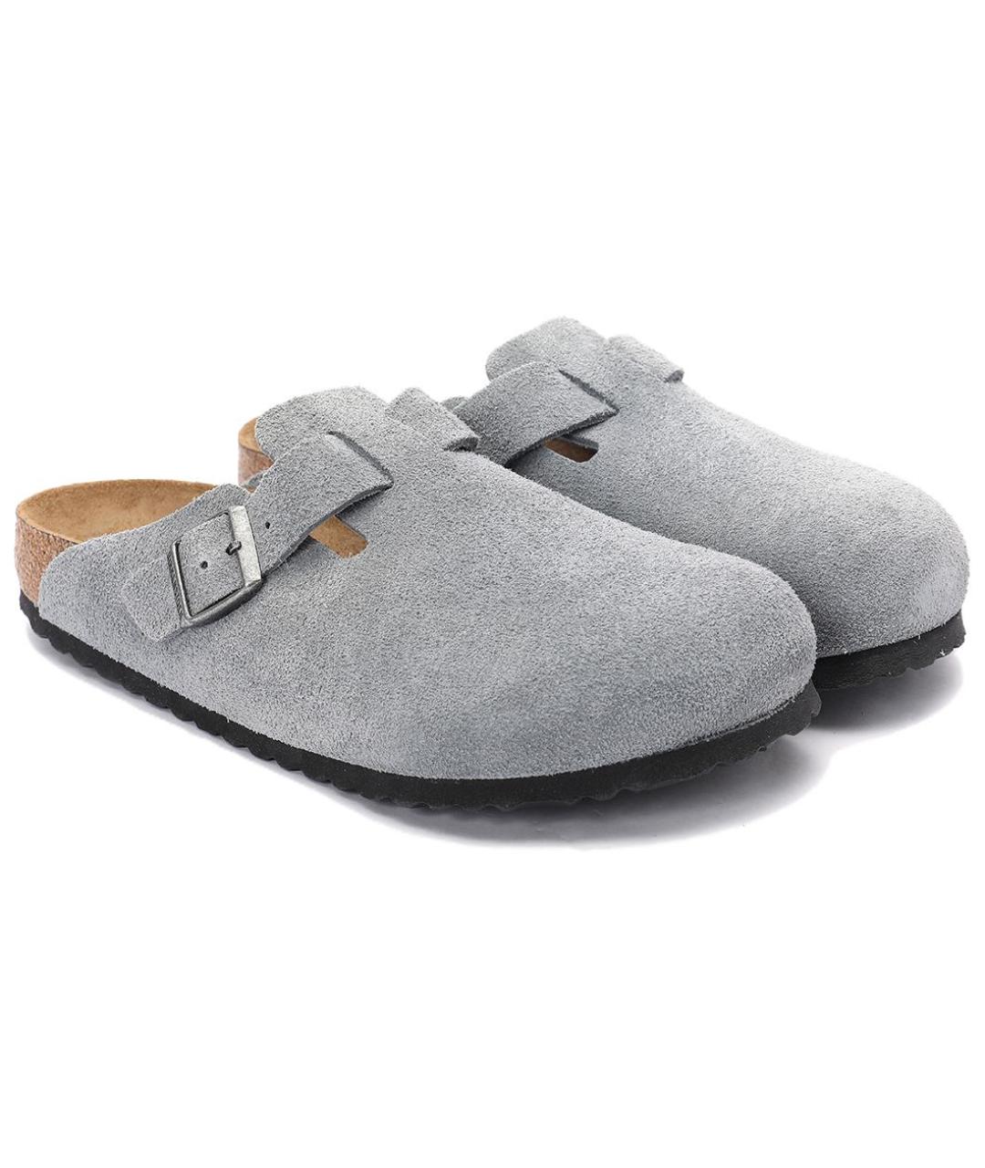 BIRKENSTOCK Серые сабо, фото 3