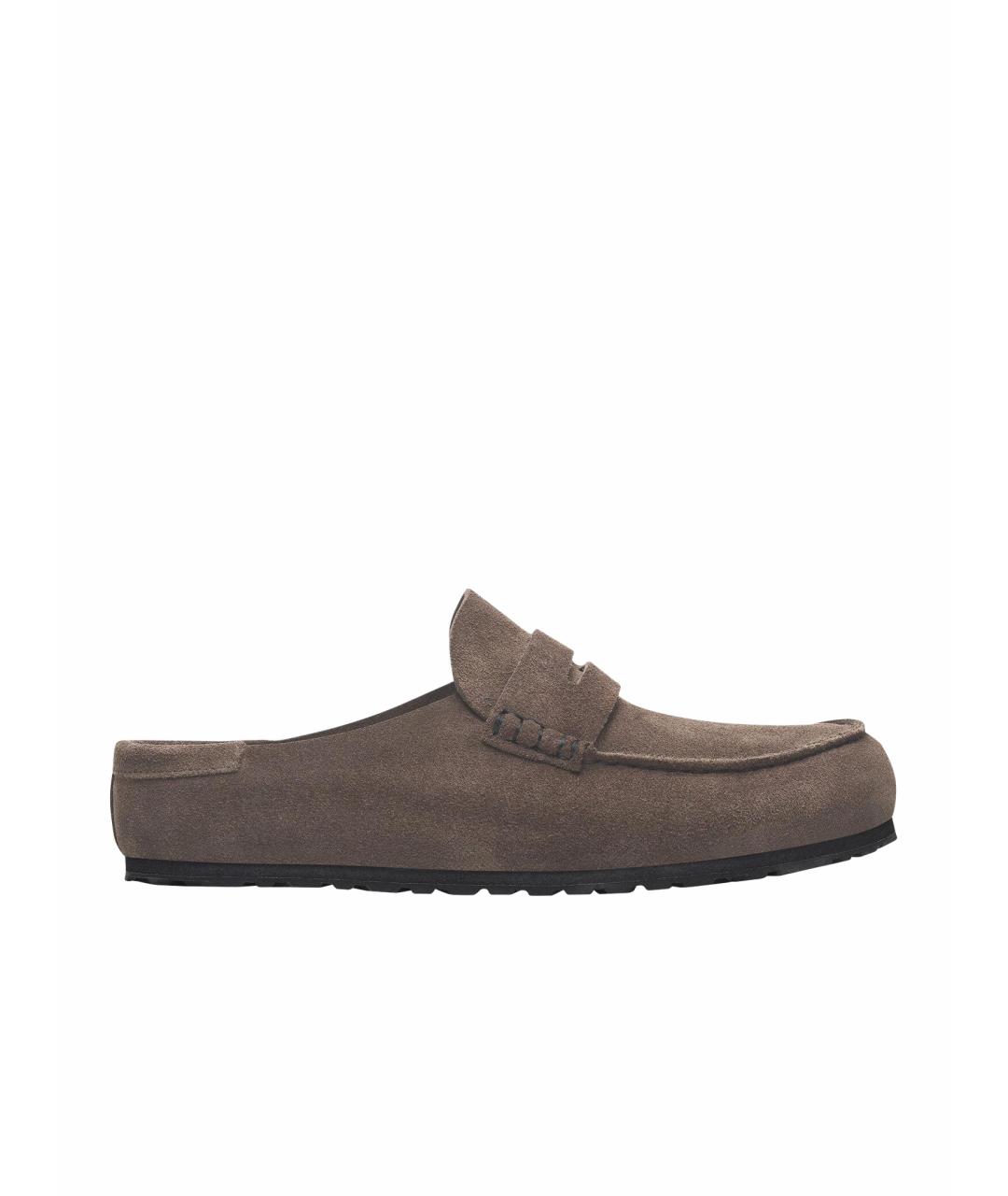 BIRKENSTOCK Серые замшевые лоферы, фото 1
