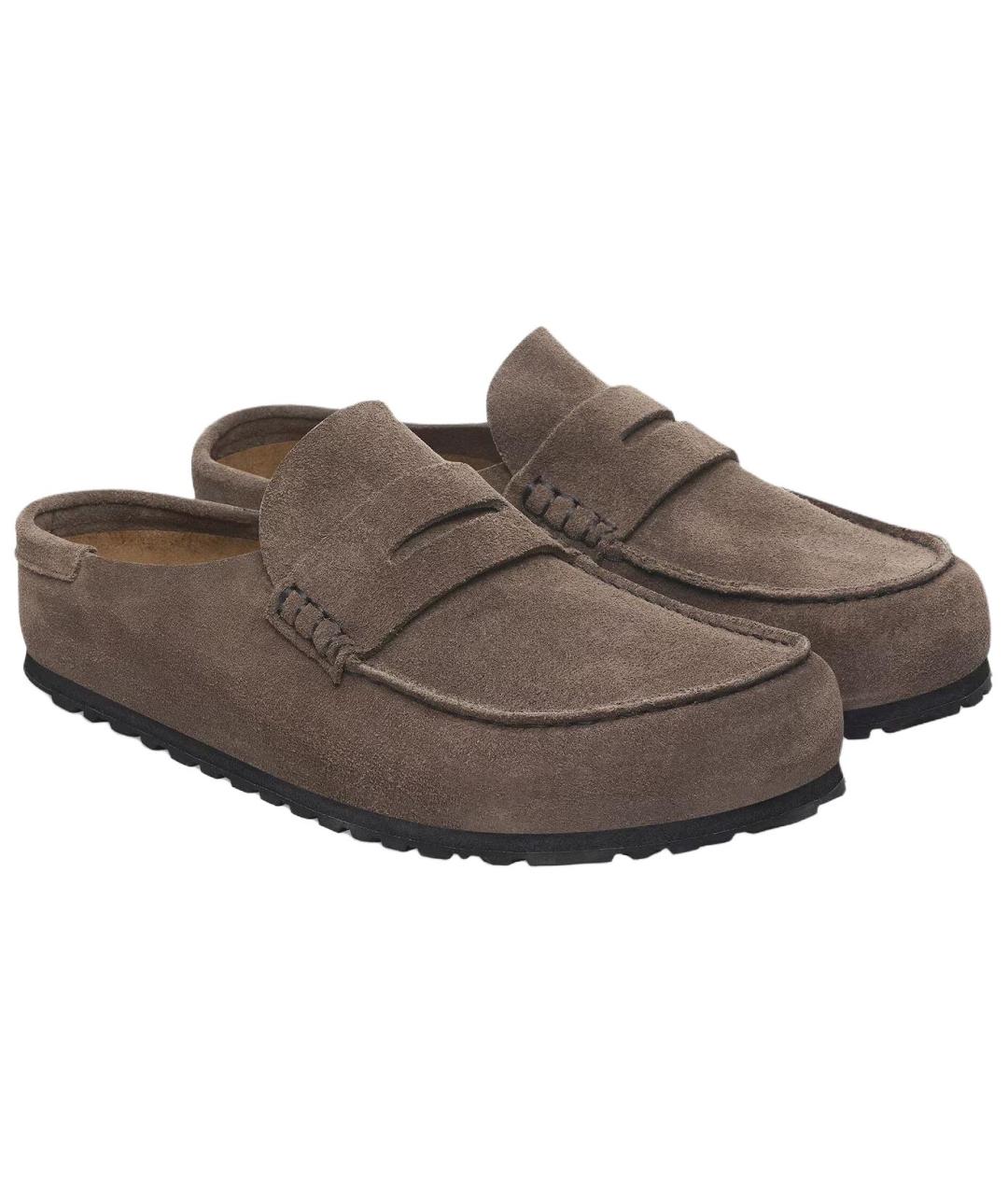BIRKENSTOCK Серые замшевые лоферы, фото 3