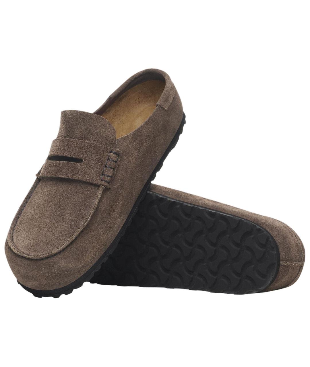 BIRKENSTOCK Серые замшевые лоферы, фото 5