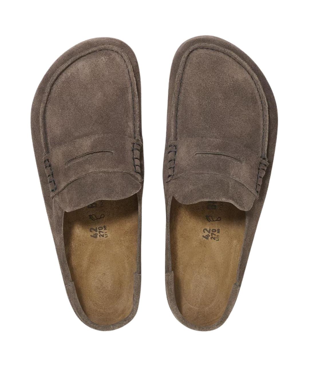 BIRKENSTOCK Серые замшевые лоферы, фото 4