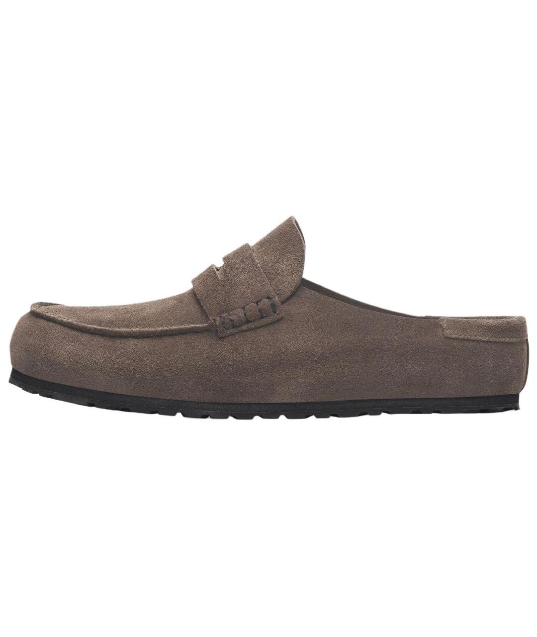 BIRKENSTOCK Серые замшевые лоферы, фото 6