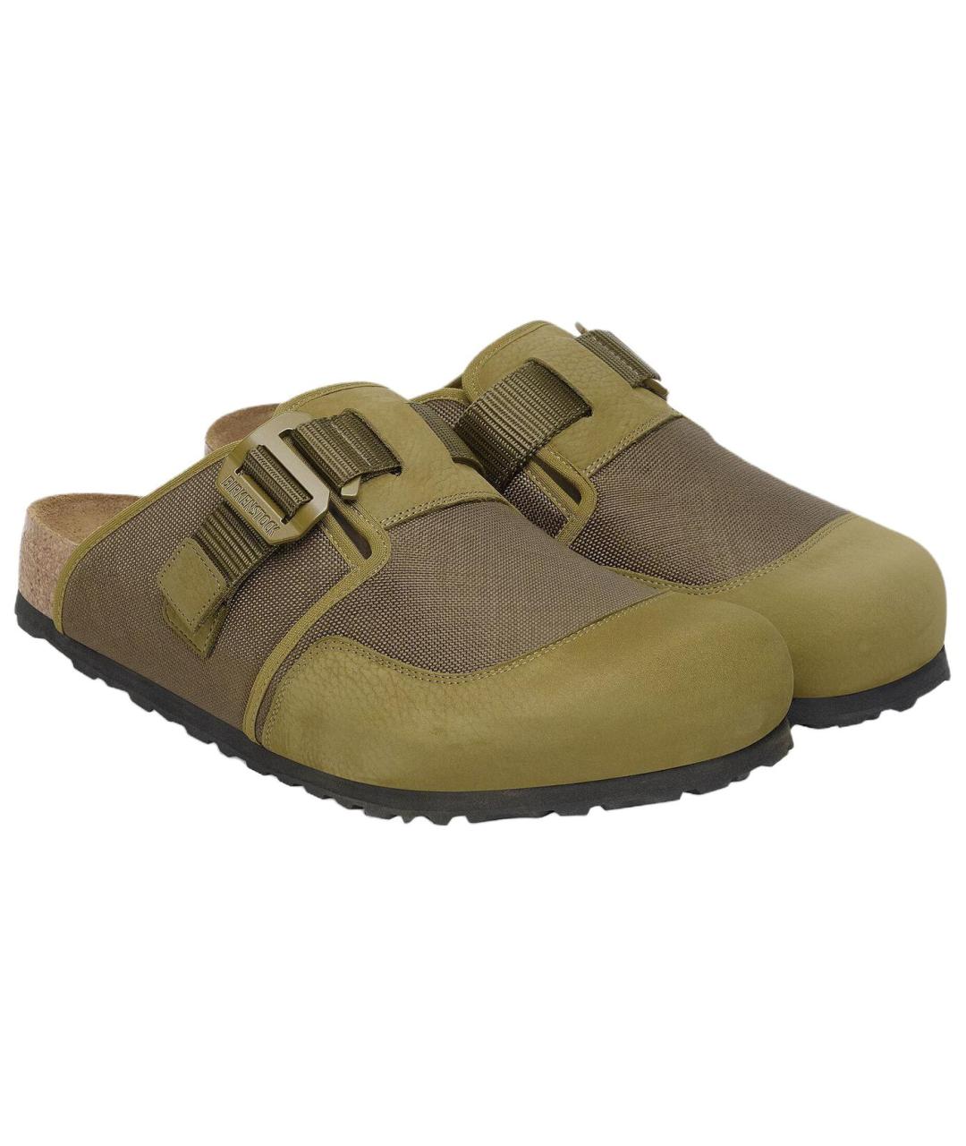 BIRKENSTOCK Зеленые шлепанцы, фото 3