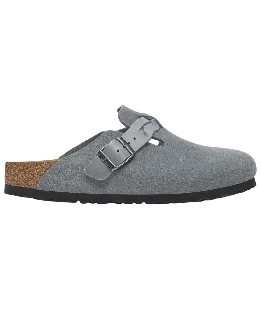 BIRKENSTOCK Серые сабо, фото 1