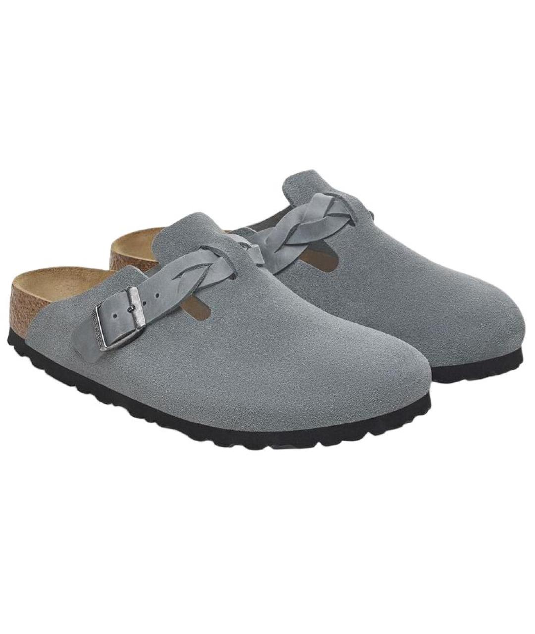 BIRKENSTOCK Серые сабо, фото 4