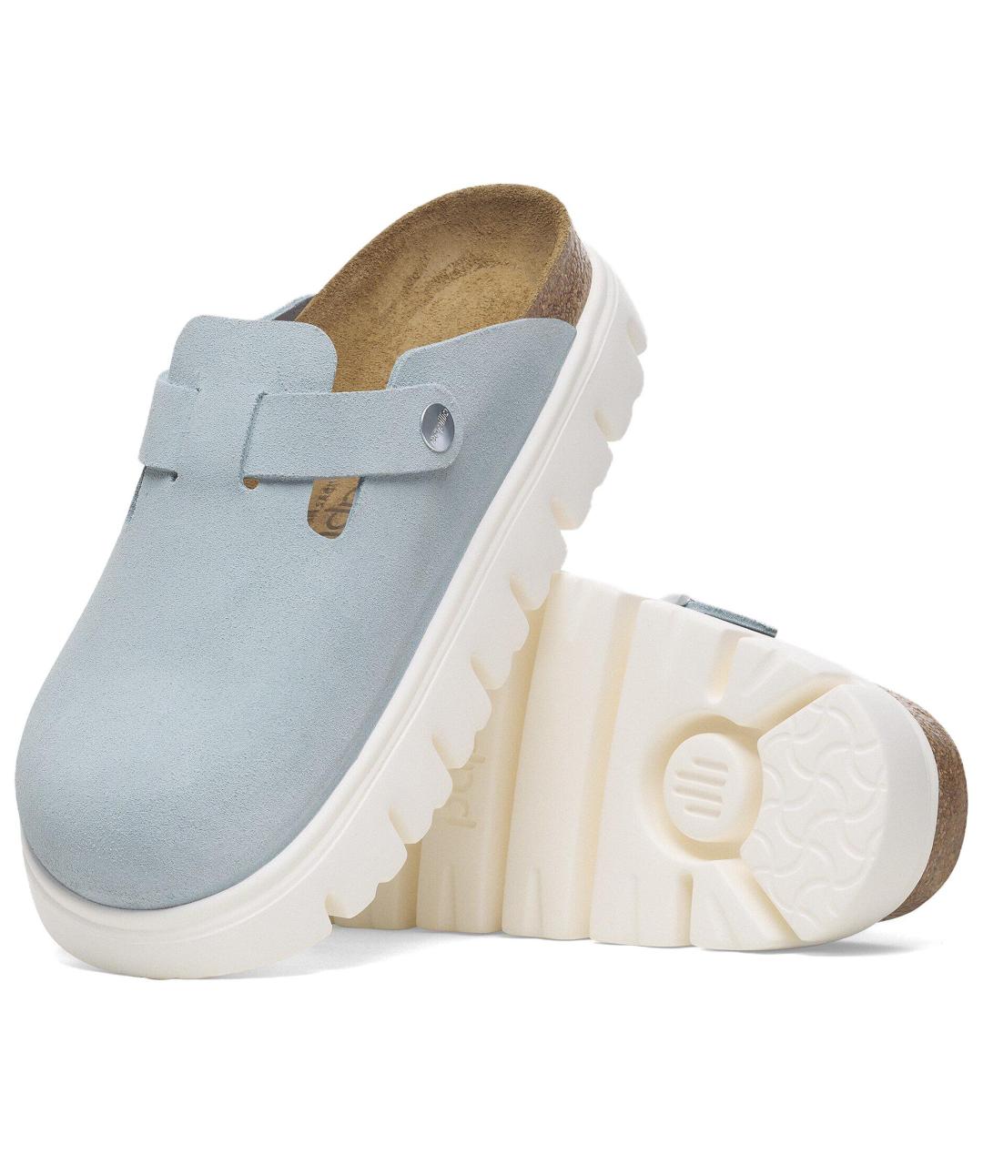 BIRKENSTOCK Голубые сабо, фото 5