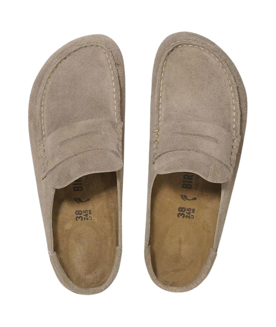 BIRKENSTOCK Коричневые замшевые мюли, фото 4