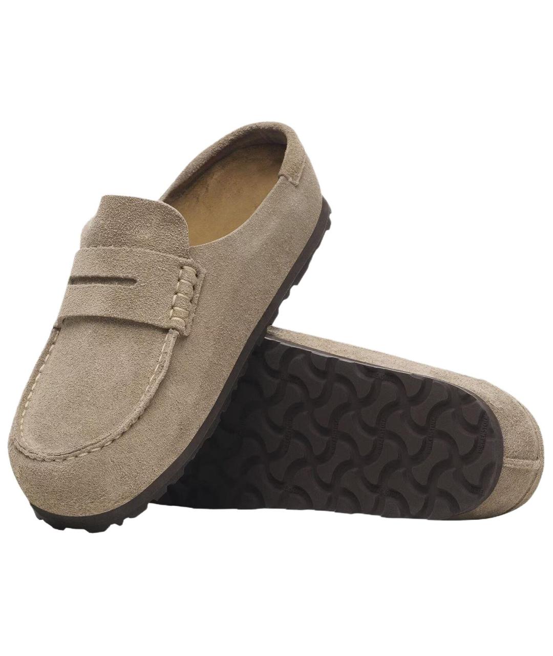 BIRKENSTOCK Коричневые замшевые мюли, фото 5