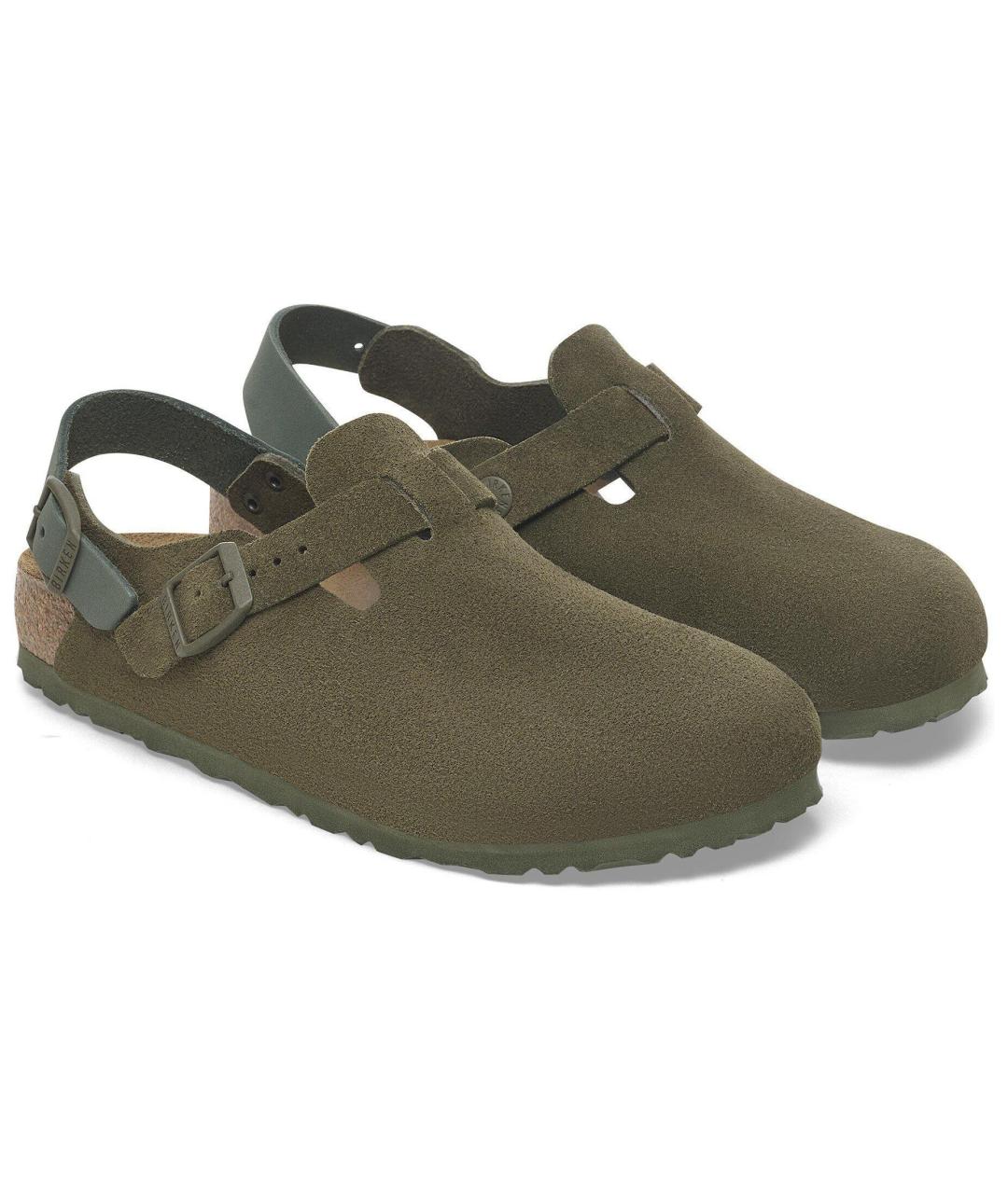 BIRKENSTOCK Зеленые сабо, фото 4