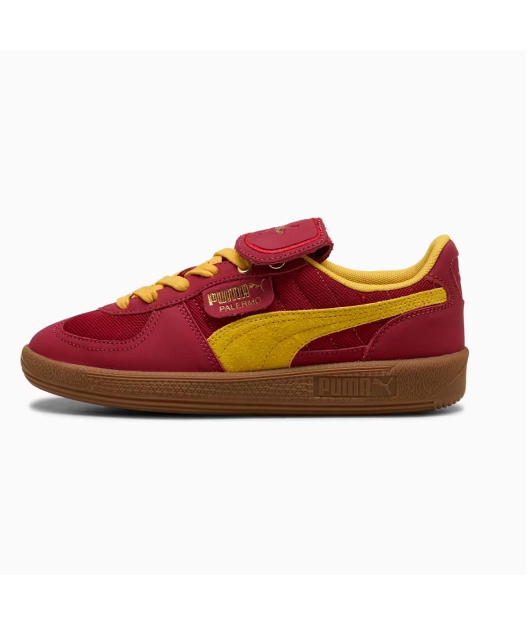 PUMA Бордовые кожаные низкие кроссовки / кеды, фото 8