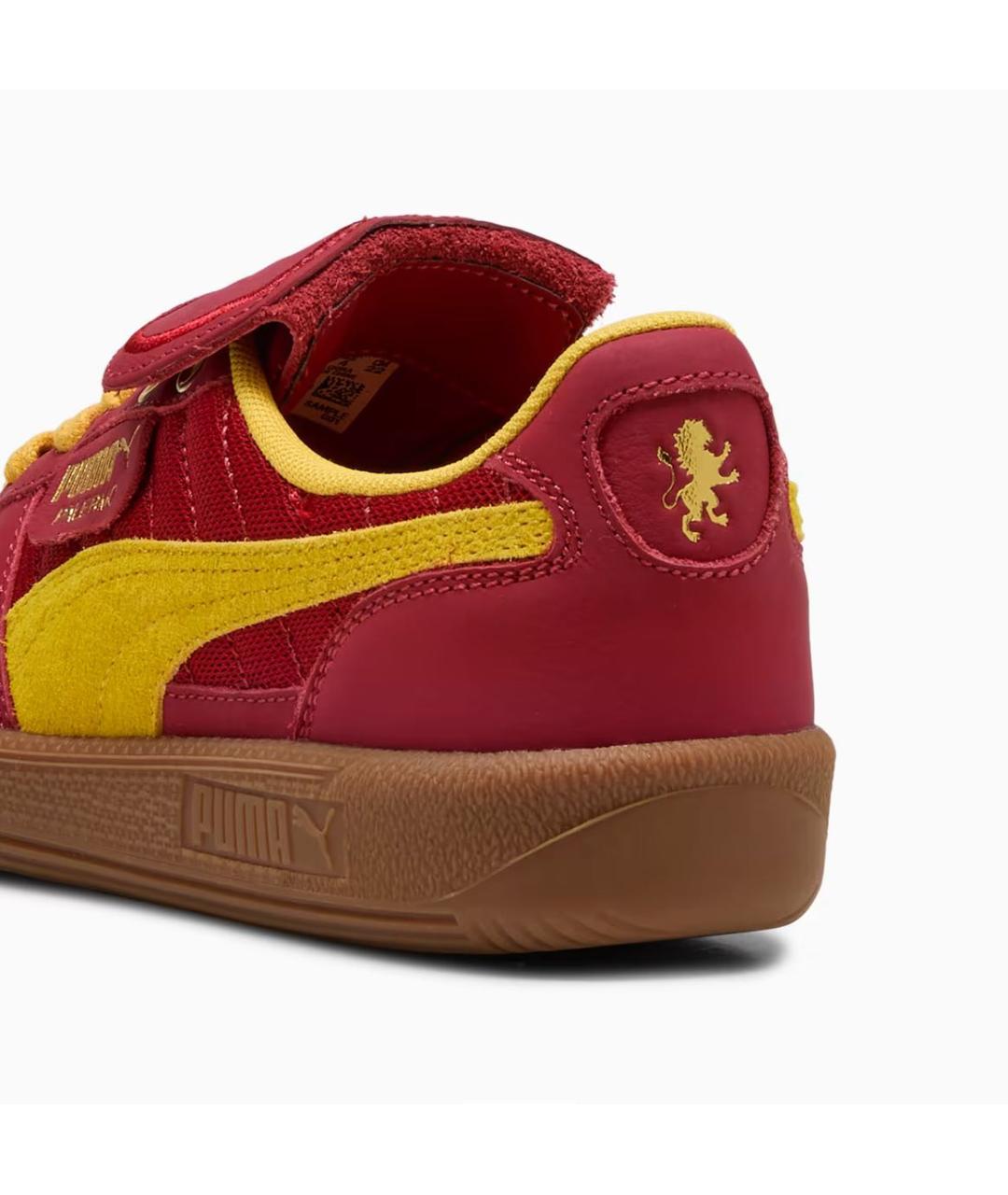 PUMA Бордовые кожаные низкие кроссовки / кеды, фото 3