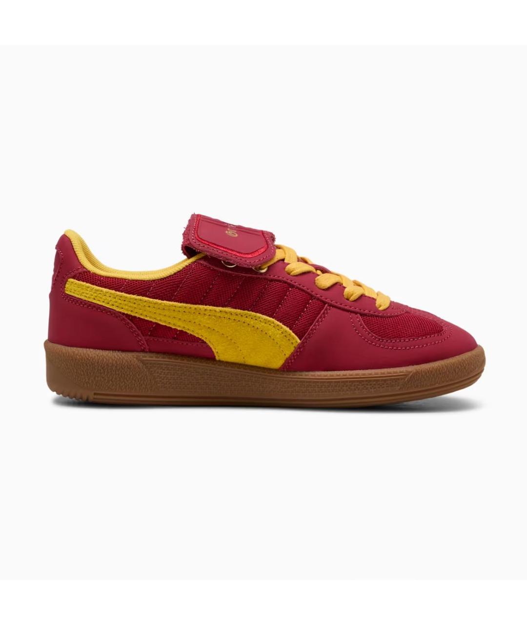 PUMA Бордовые кожаные низкие кроссовки / кеды, фото 5
