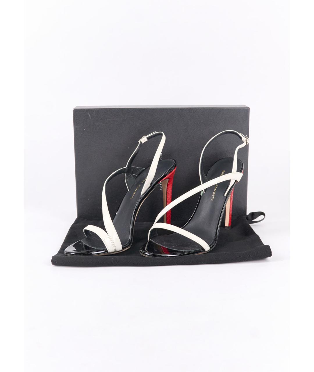 GIUSEPPE ZANOTTI DESIGN Мульти кожаные босоножки, фото 7