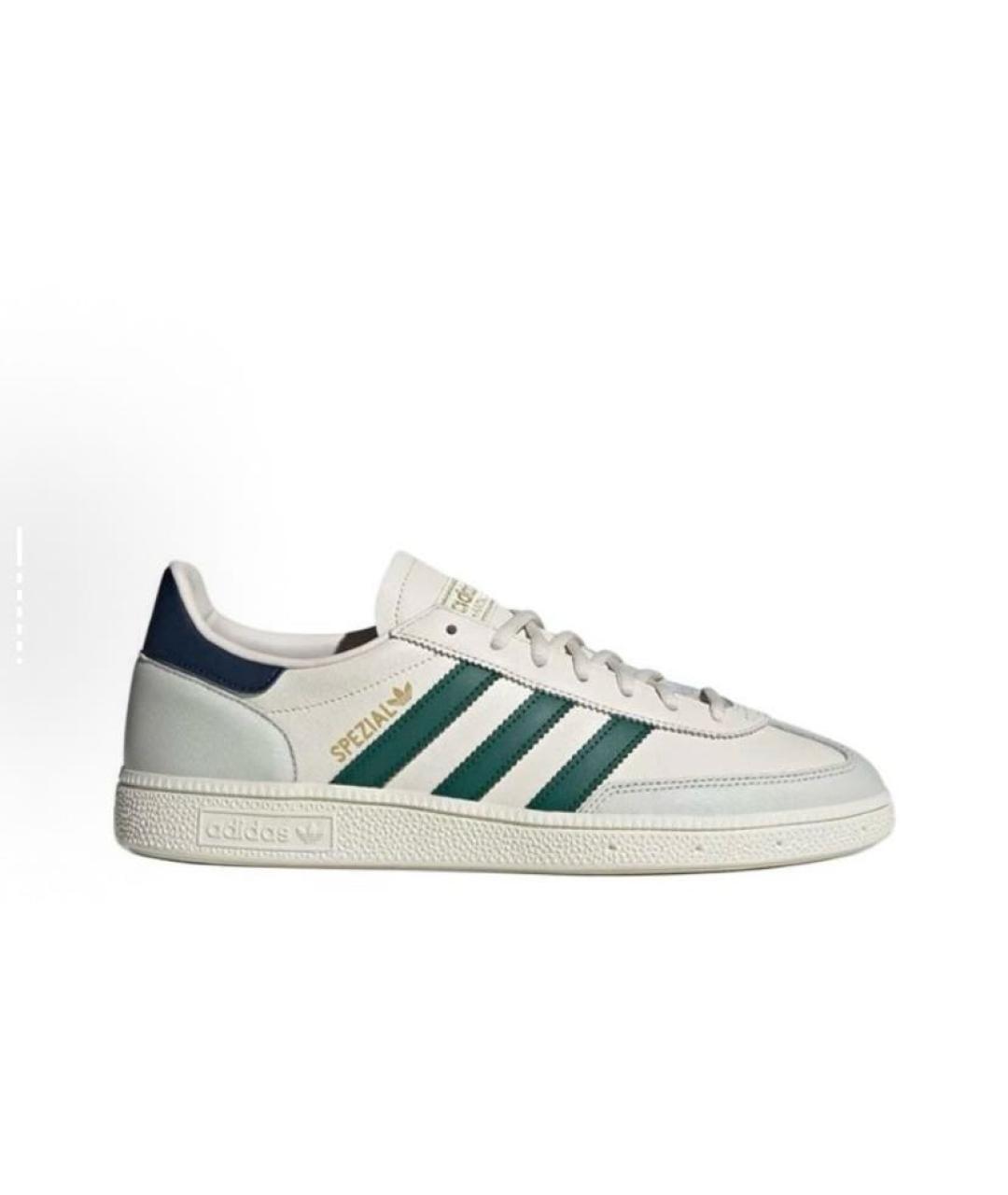 ADIDAS Бежевые кожаные низкие кроссовки / кеды, фото 8