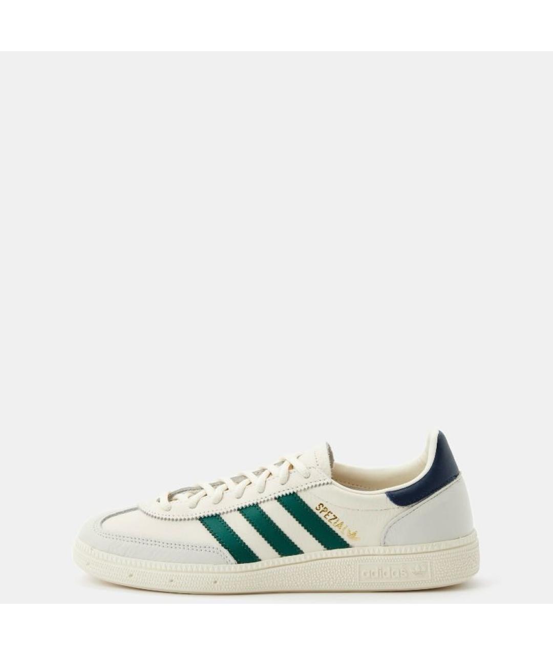 ADIDAS Бежевые кожаные низкие кроссовки / кеды, фото 2