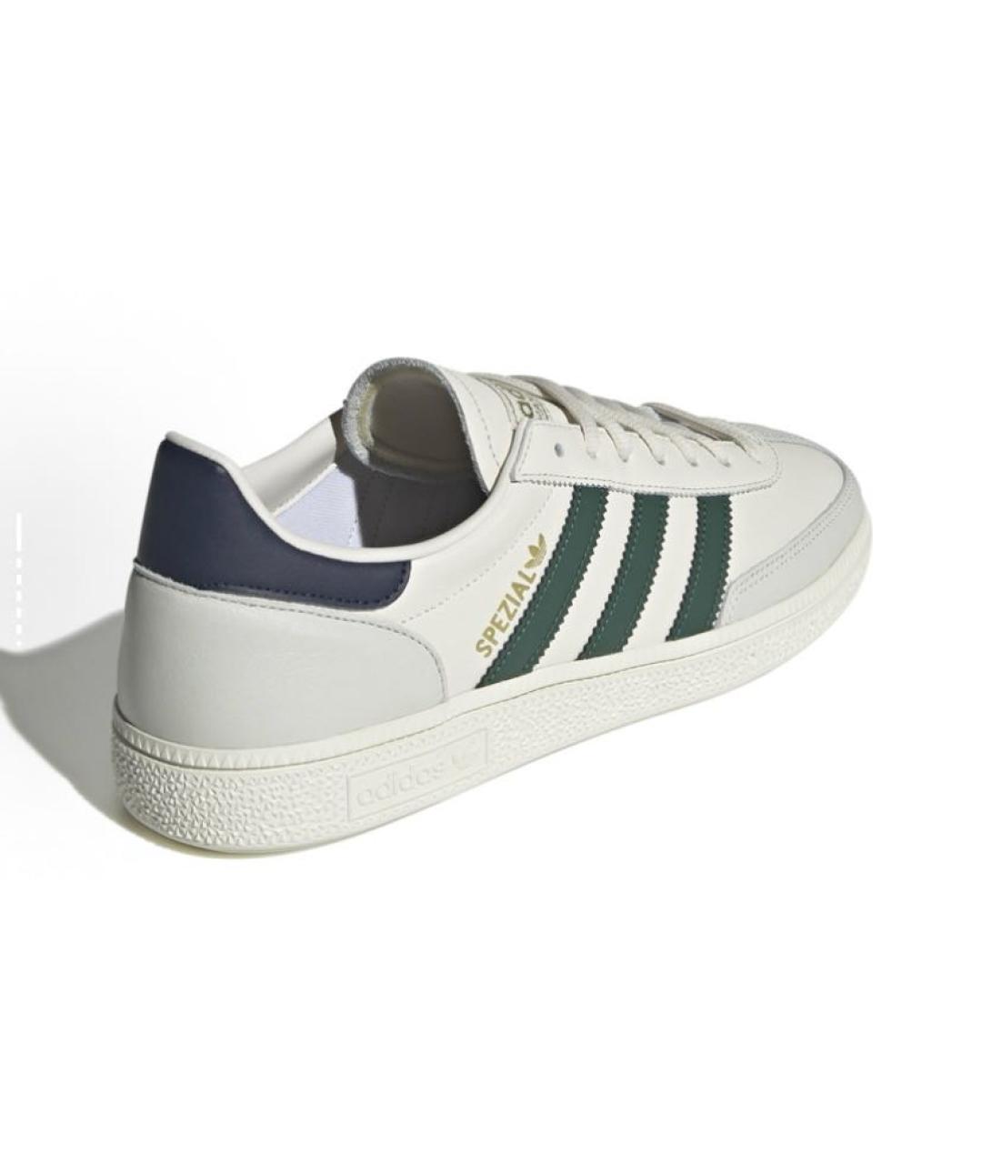 ADIDAS Бежевые кожаные низкие кроссовки / кеды, фото 6
