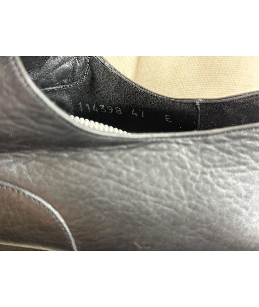 GUCCI Черные кожаные туфли, фото 8