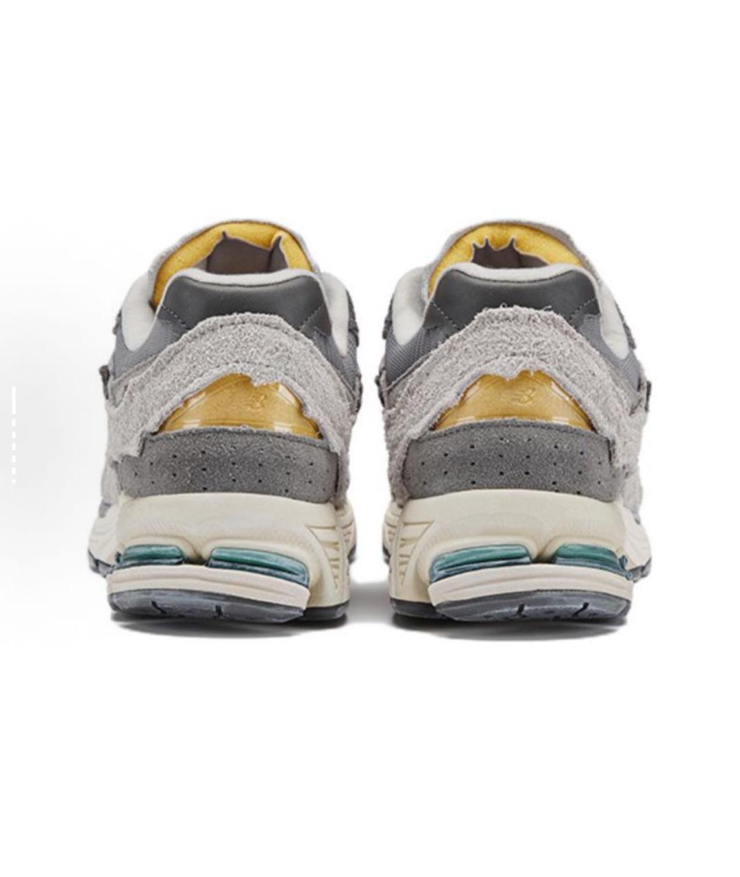 NEW BALANCE Серые замшевые низкие кроссовки / кеды, фото 4