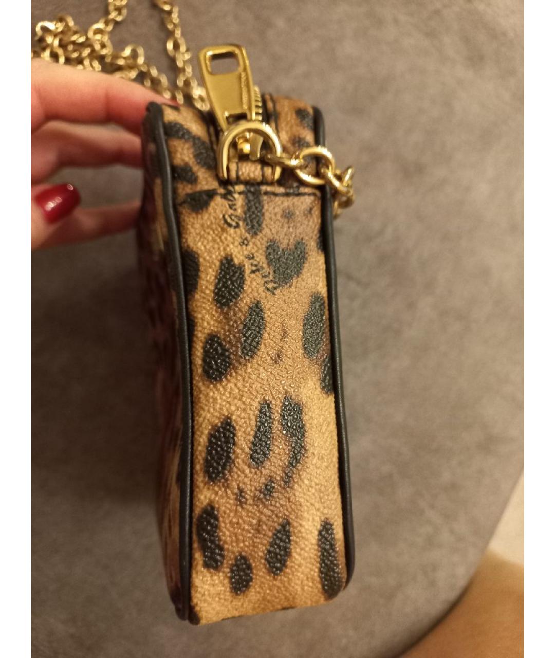 DOLCE&GABBANA Коричневая сумка через плечо из искусственной кожи, фото 2