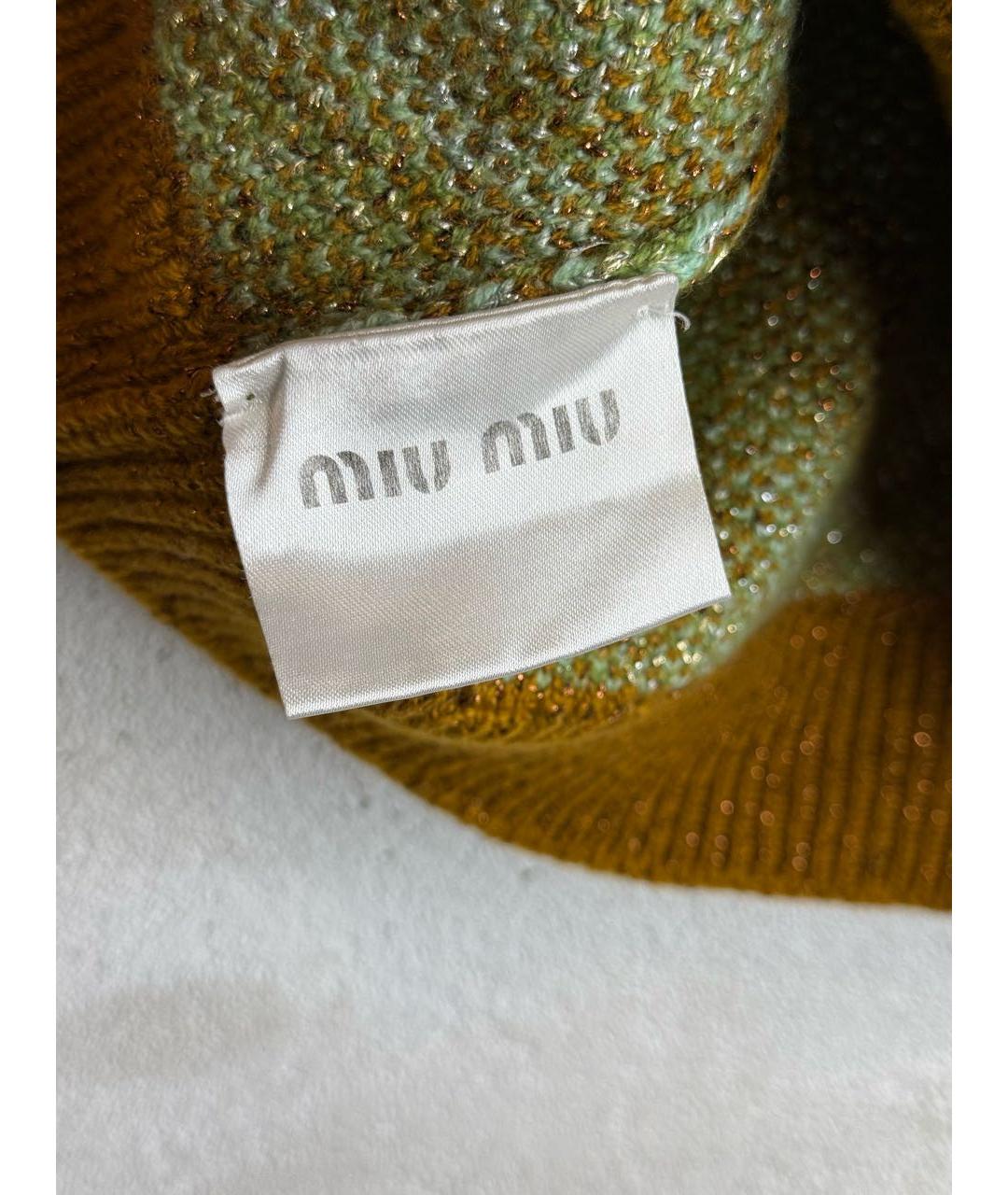 MIU MIU Мульти шерстяная футболка, фото 6