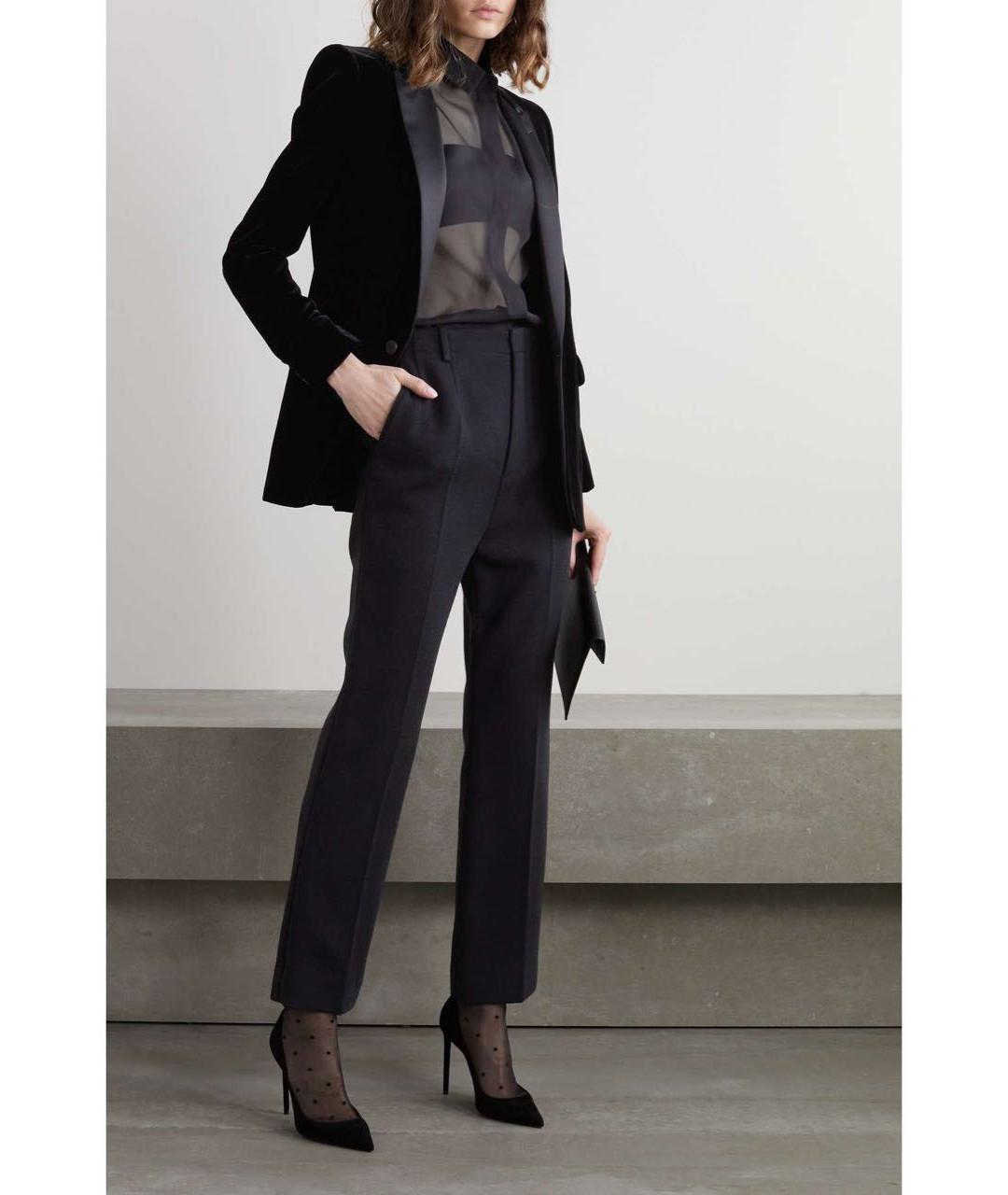 SAINT LAURENT Бордовый бархатный жакет/пиджак, фото 8