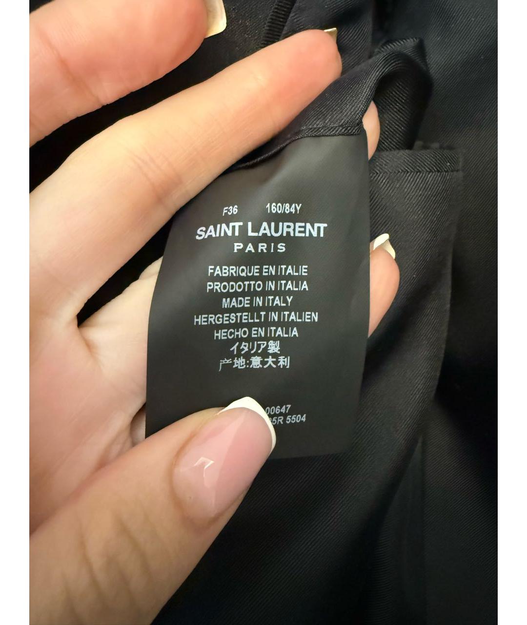 SAINT LAURENT Бордовый бархатный жакет/пиджак, фото 5