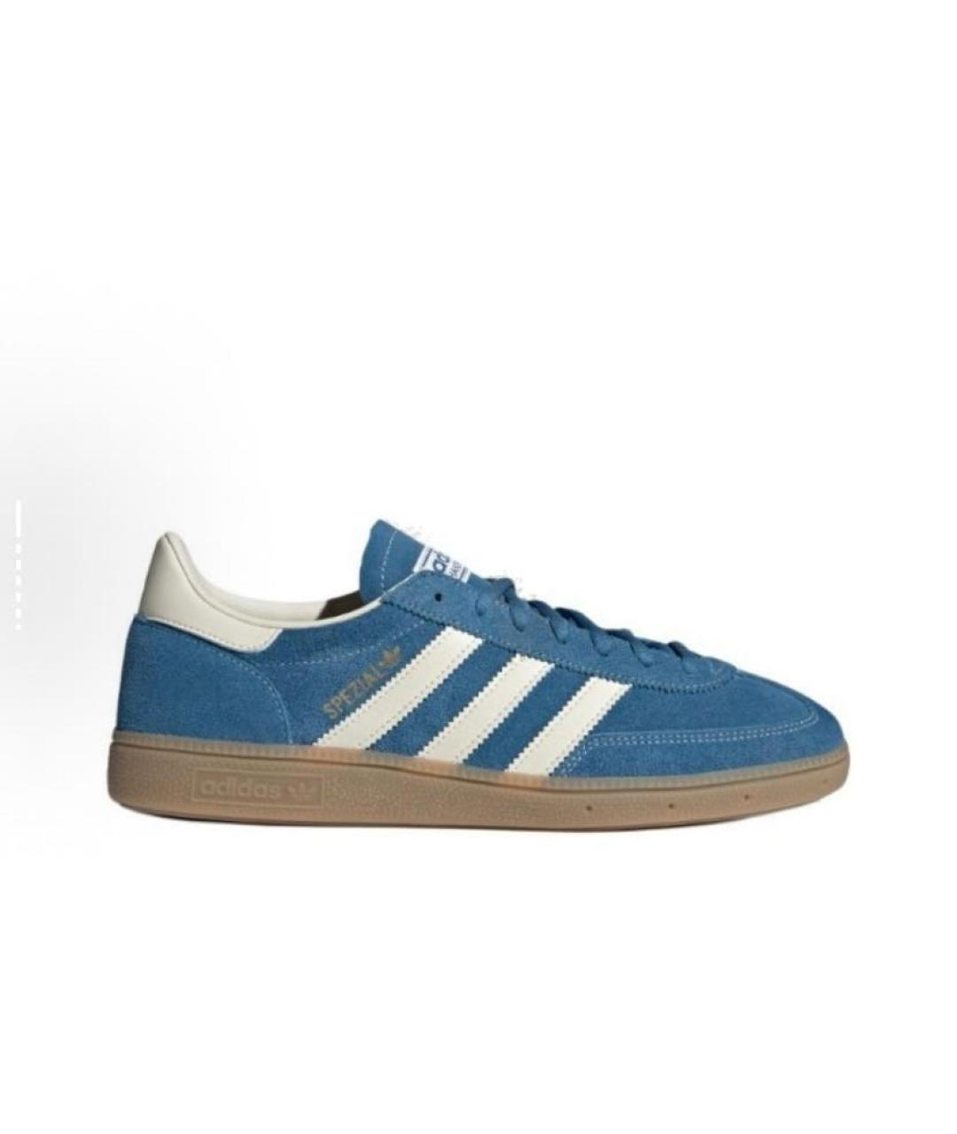 ADIDAS Синие замшевые низкие кроссовки / кеды, фото 8