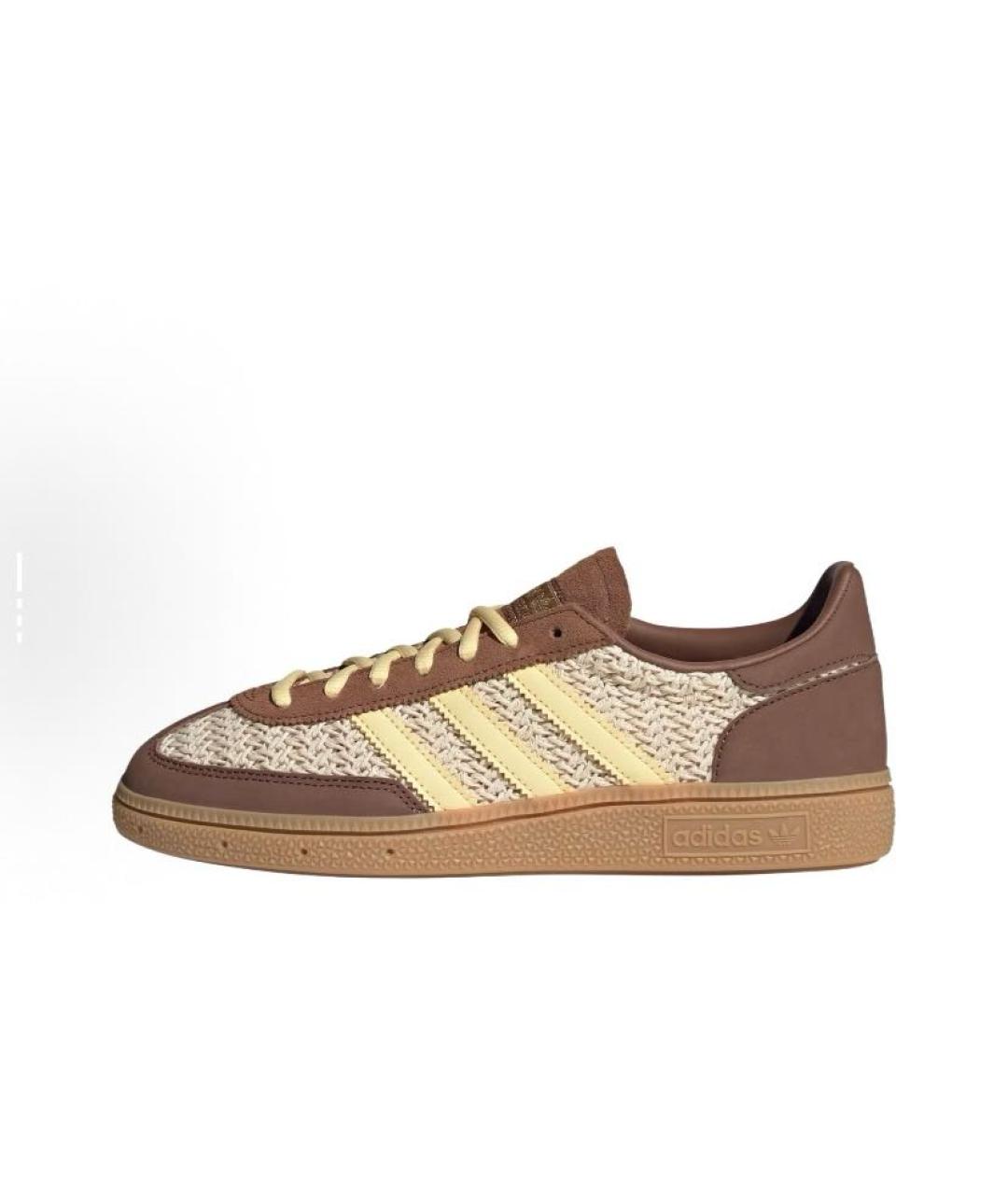 ADIDAS Бежевые текстильные низкие кроссовки / кеды, фото 3