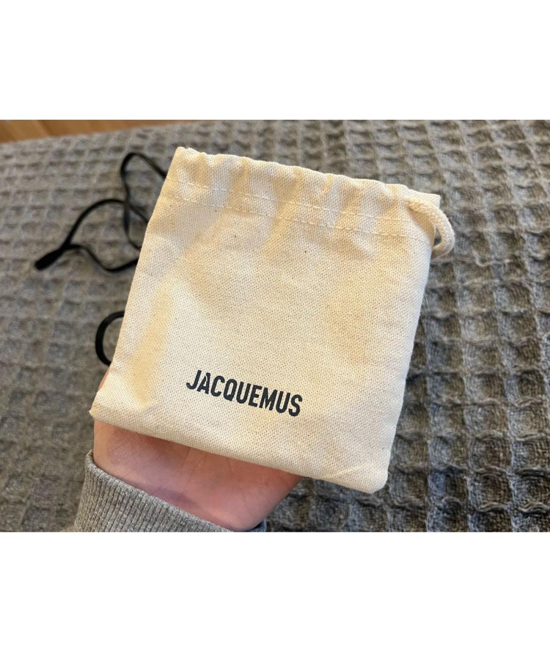 JACQUEMUS Черная кожаная сумка через плечо, фото 6