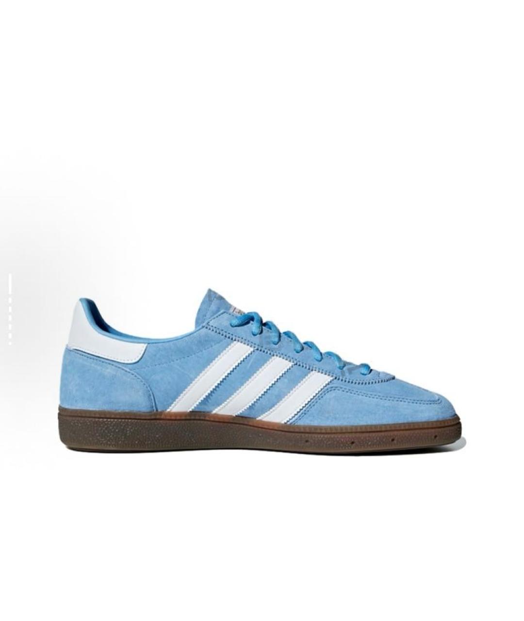 ADIDAS Голубые замшевые низкие кроссовки / кеды, фото 3