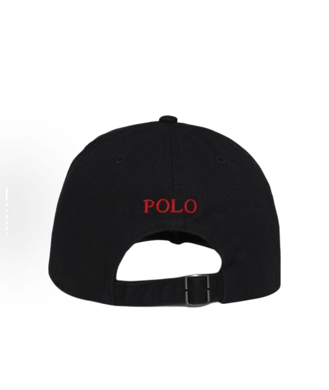 POLO RALPH LAUREN Черная хлопковая кепка/бейсболка, фото 2