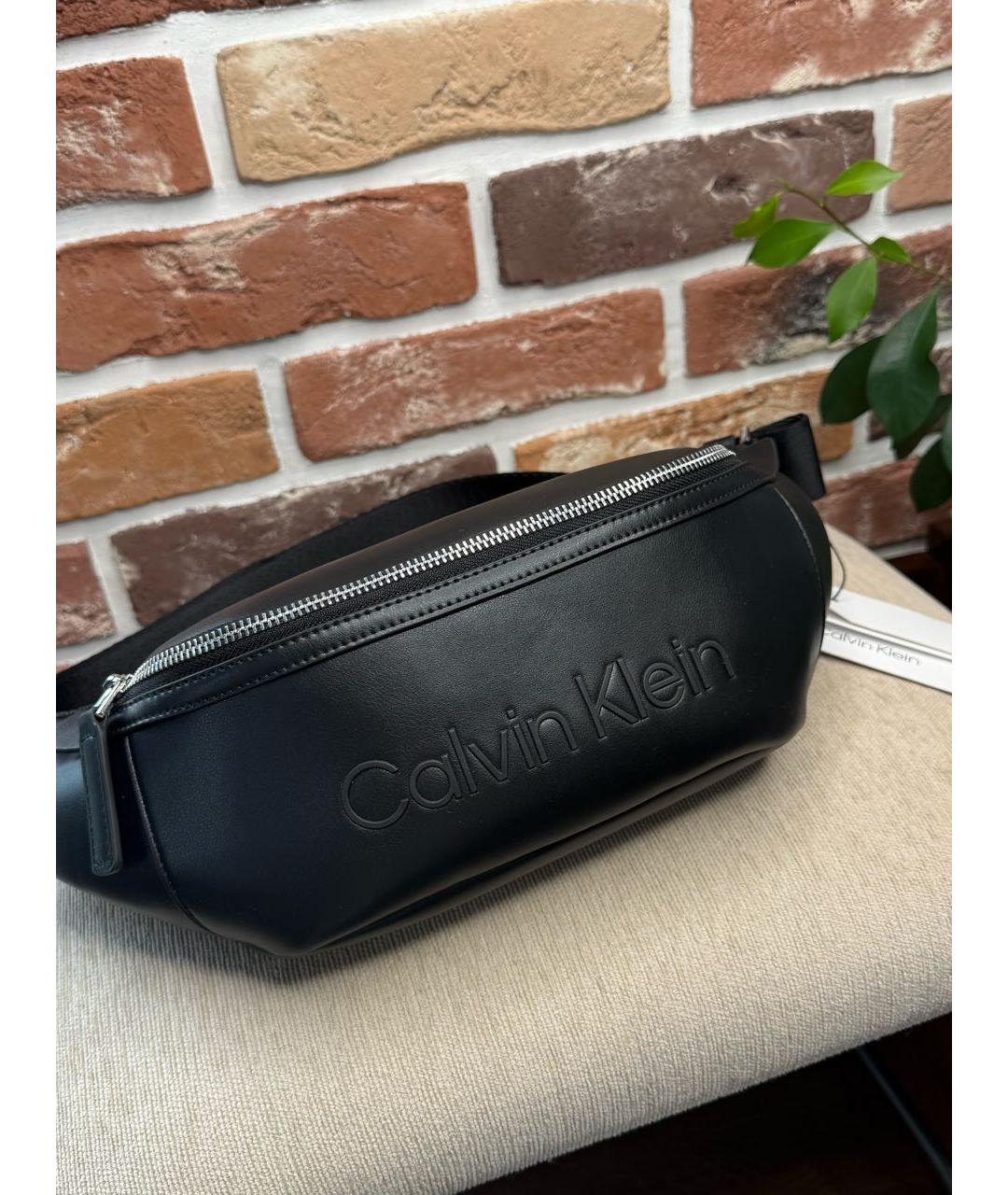 CALVIN KLEIN Черная поясная сумка, фото 5