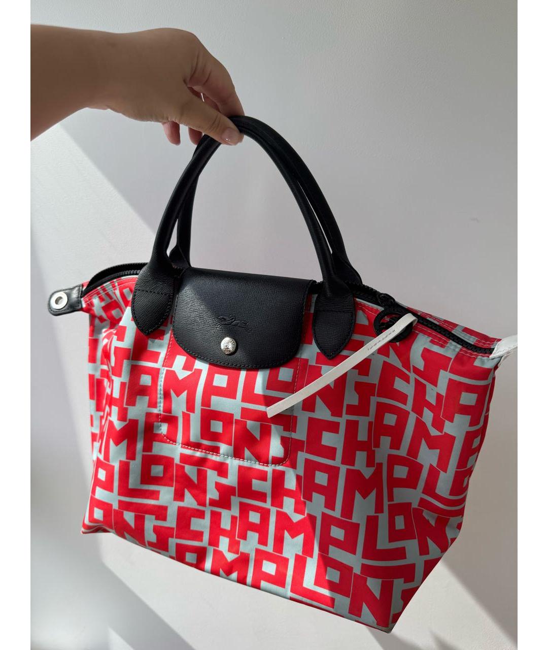 LONGCHAMP Мульти тканевая сумка с короткими ручками, фото 6