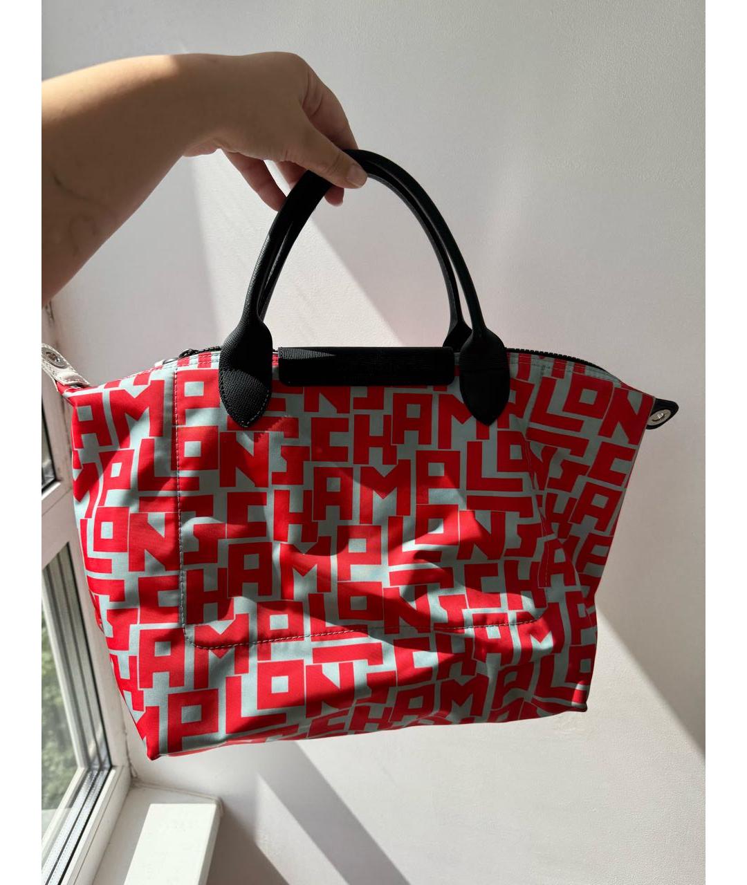 LONGCHAMP Мульти тканевая сумка с короткими ручками, фото 3