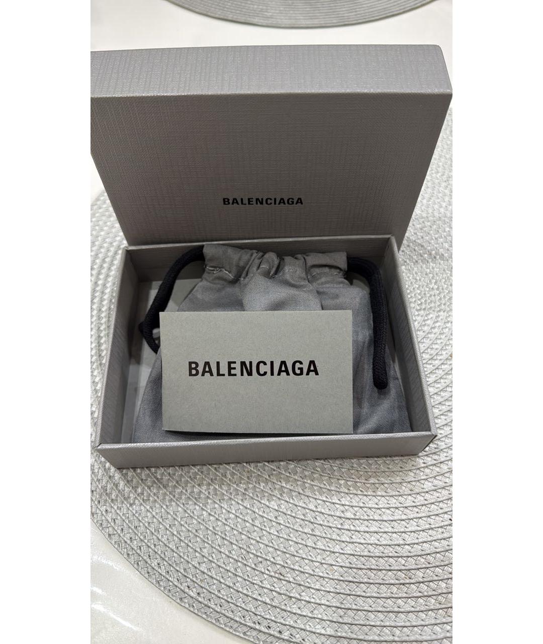 BALENCIAGA Черный кожаный кардхолдер, фото 2